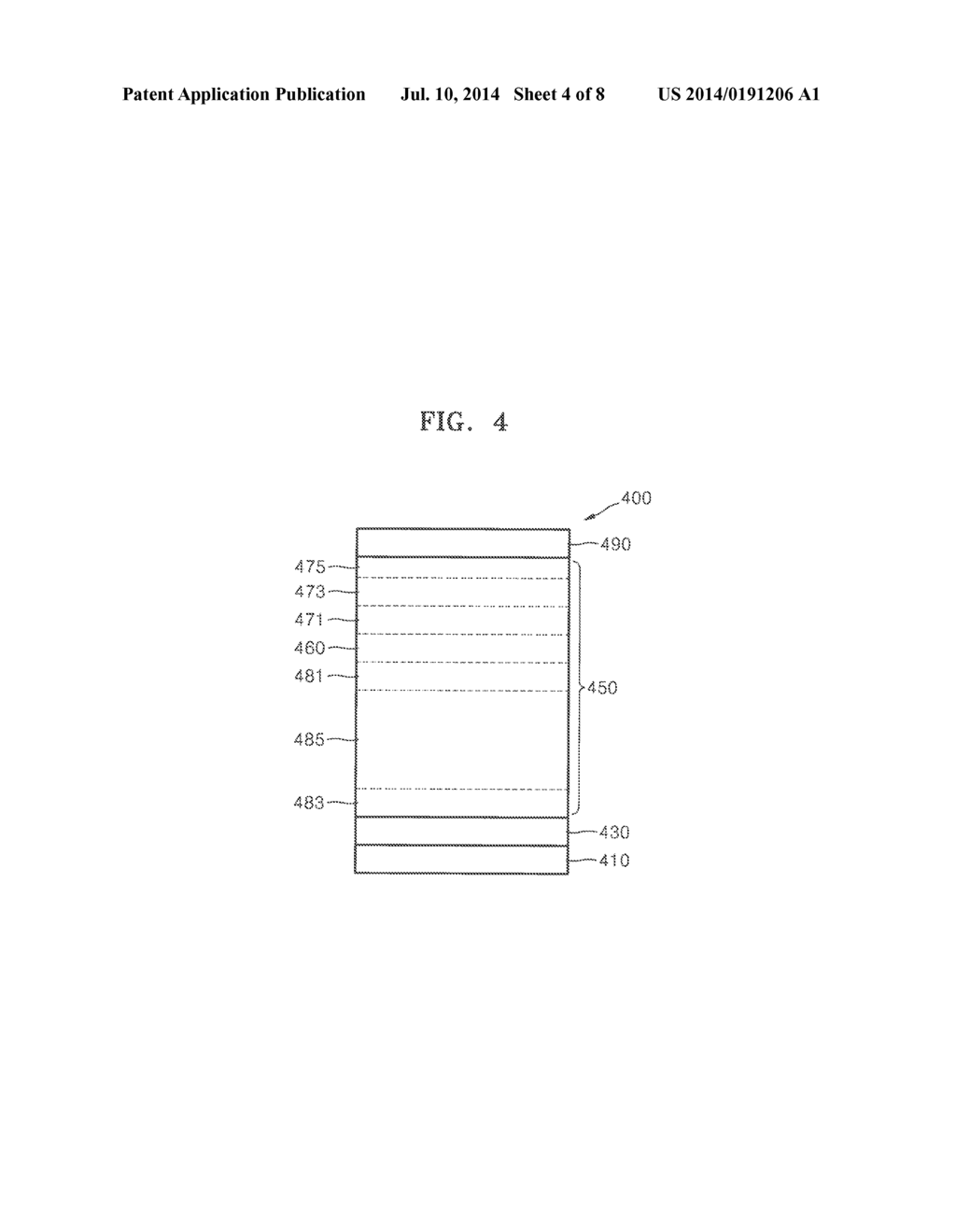 Organic Light-Emitting Device Having Improved Efficiency Characteristics     and Organic Light-Emitting Display Apparatus Including the Same - diagram, schematic, and image 05