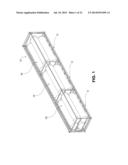 METHOD OF FABRICATING TYPE 4 CYLINDERS AND ARRANGING IN TRANSPORTATION     HOUSINGS FOR TRANSPORT OF GASEOUS FLUIDS diagram and image