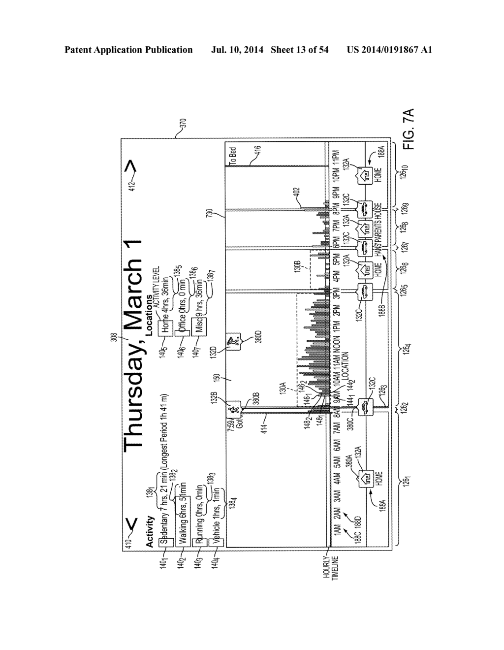 Methods and Systems for Metrics Analysis and Interactive Rendering,     Including Events Having Combined Activity and Location Information - diagram, schematic, and image 14