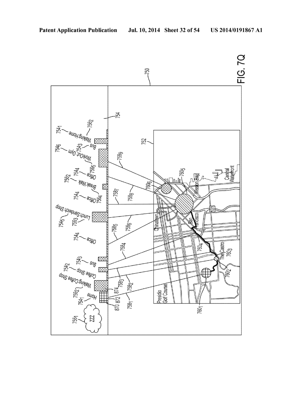 Methods and Systems for Metrics Analysis and Interactive Rendering,     Including Events Having Combined Activity and Location Information - diagram, schematic, and image 33