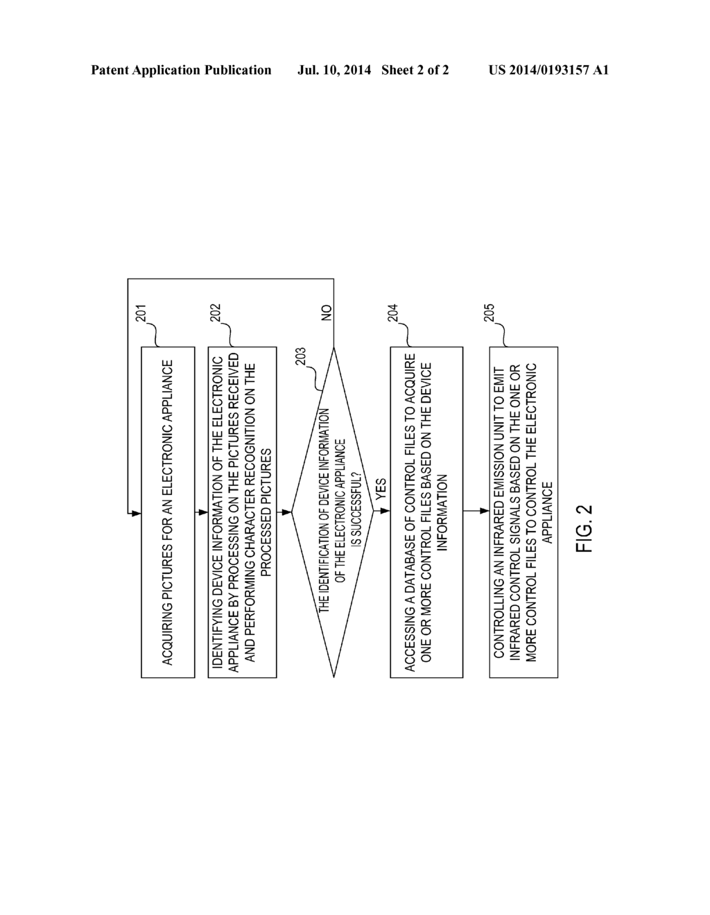 Device and Method for Controlling Electronic Appliance - diagram, schematic, and image 03