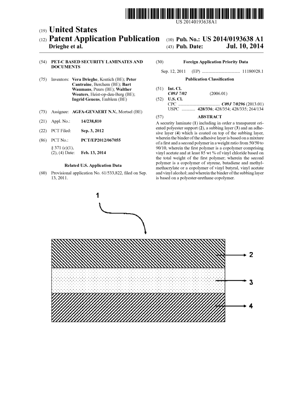 PET-C Based Security Laminates and Documents - diagram, schematic, and image 01