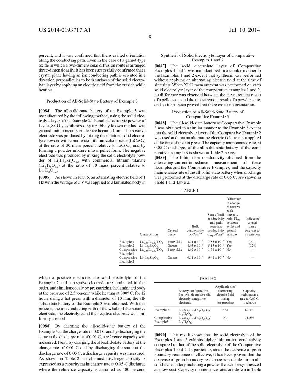 SOLID ELECTROLYTE, MANUFACTURING METHOD OF SOLID ELECTROLYTE, BATTERY AND     BATTERY PACK - diagram, schematic, and image 12