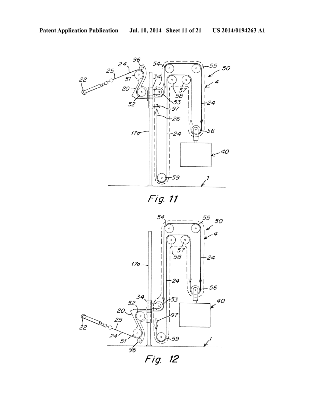 ADJUSTABLE ASSEMBLY FOR EXERCISE APPARATUS - diagram, schematic, and image 12