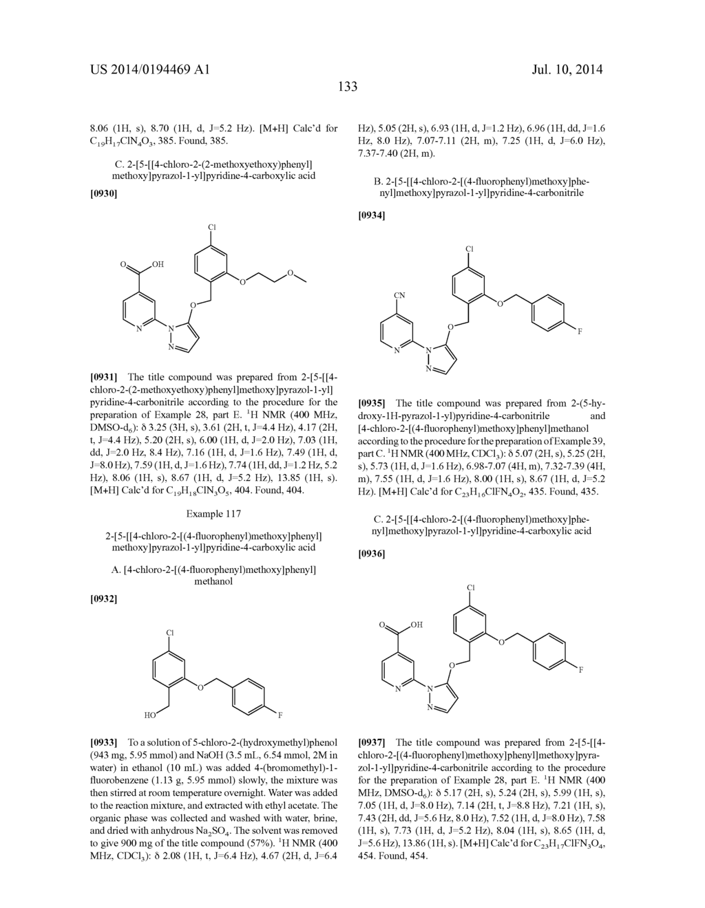 HISTONE DEMETHYLASE INHIBITORS - diagram, schematic, and image 134