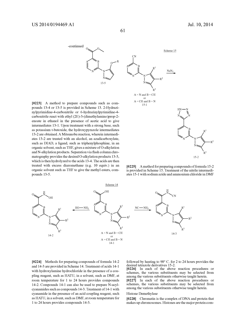 HISTONE DEMETHYLASE INHIBITORS - diagram, schematic, and image 62