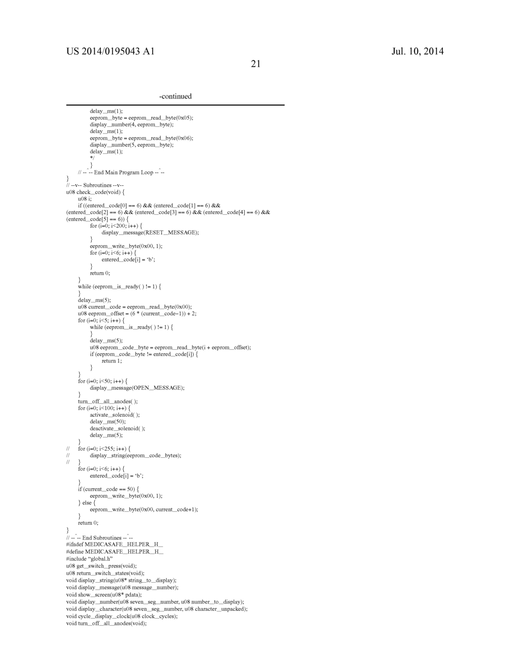 METHOD, SYSTEM AND APPARATUS FOR CONTROLLING PATIENT ACCESS TO MEDICAMENTS - diagram, schematic, and image 36