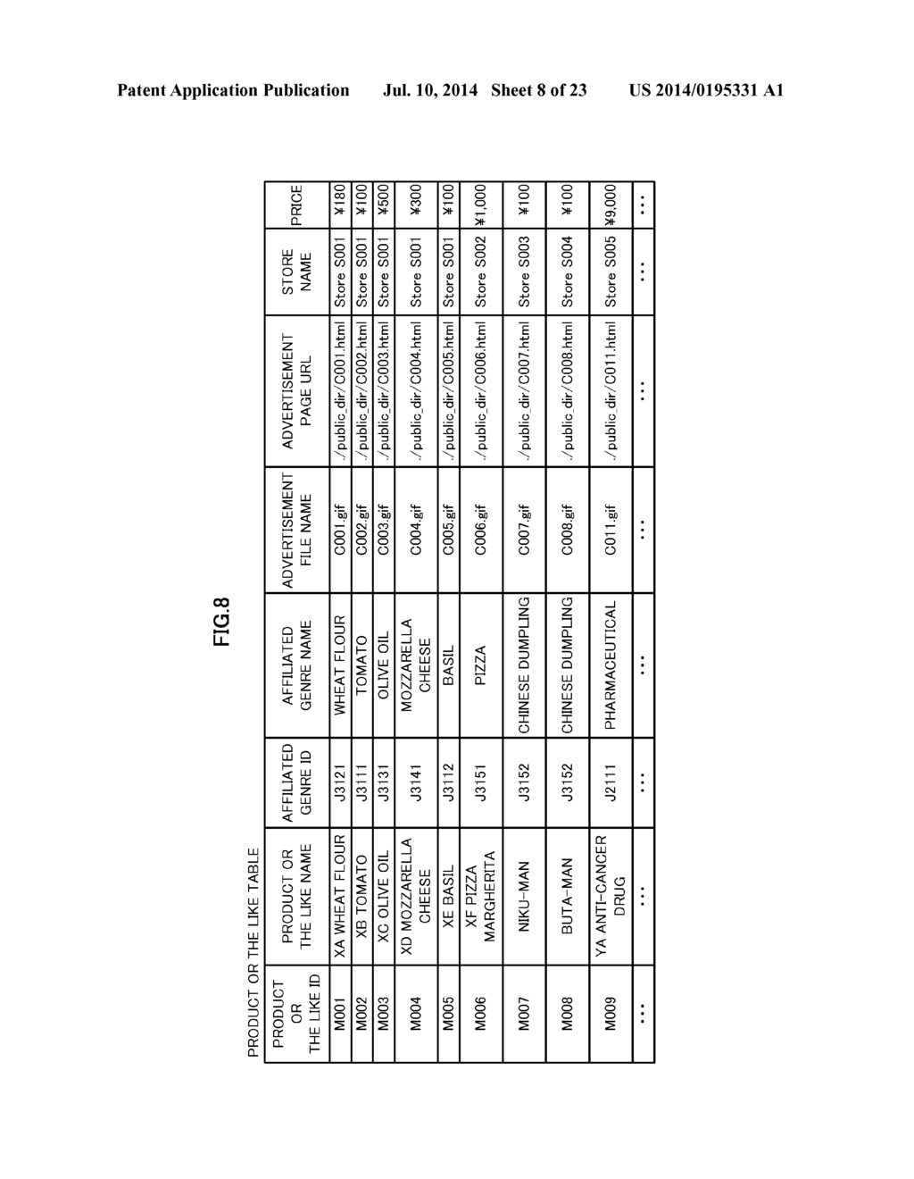 SEARCH DEVICE, NON-TRANSITORY COMPUTER-READABLE RECORDING MEDIUM IN WHICH     SEARCH PROGRAM IS RECORDED, AND SEARCH METHOD - diagram, schematic, and image 09