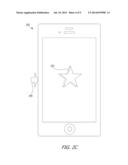 Moving A Virtual Object Based on Tapping diagram and image