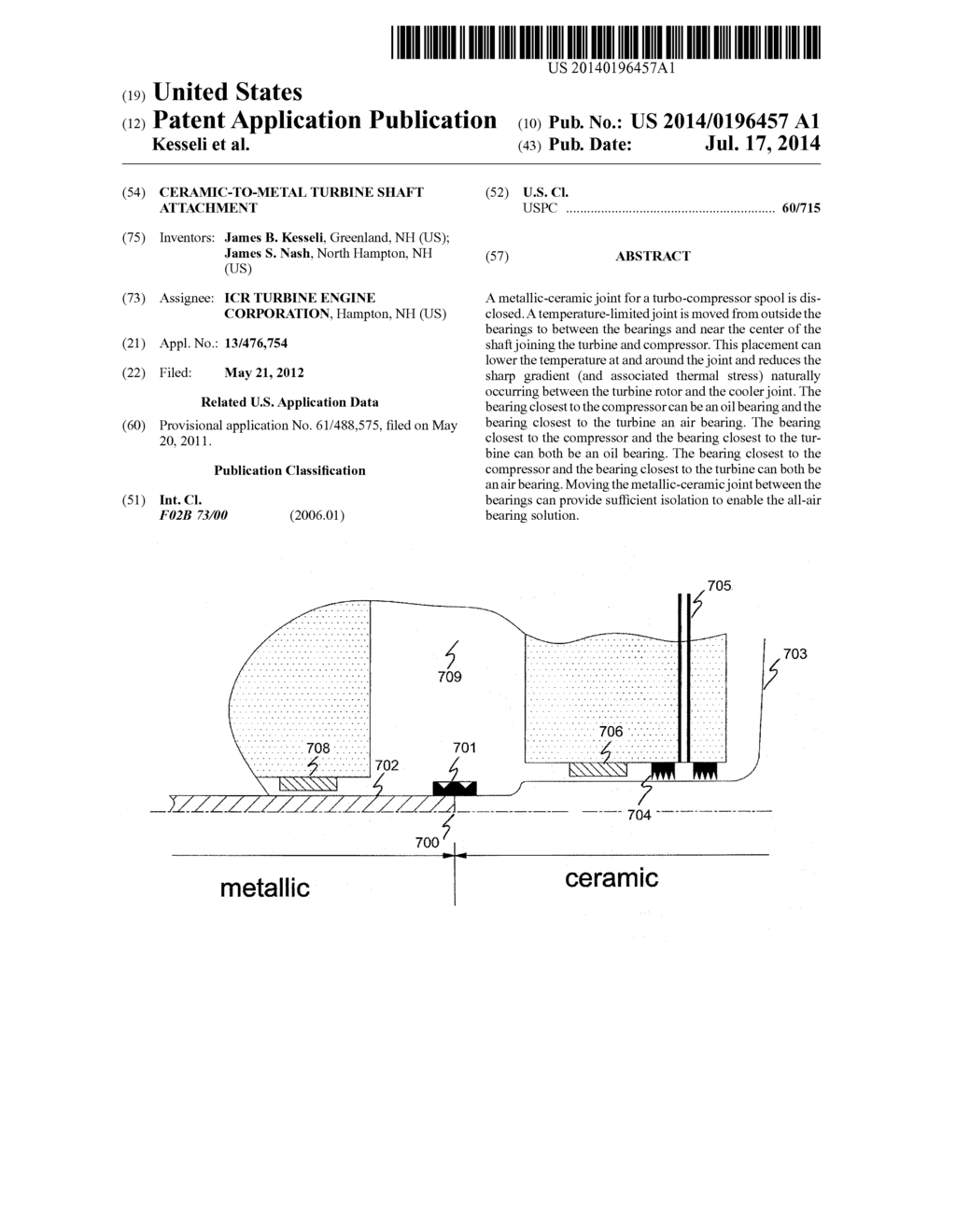 CERAMIC-TO-METAL TURBINE SHAFT ATTACHMENT - diagram, schematic, and image 01