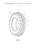 TIRE TREAD FOR A FARM TRACTOR diagram and image