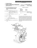 ELECTRIC-POWERED SELF-BALANCING UNICYCLE WITH STEERING LINKAGE BETWEEN     HANDLEBARS AND WHEEL FORKS diagram and image