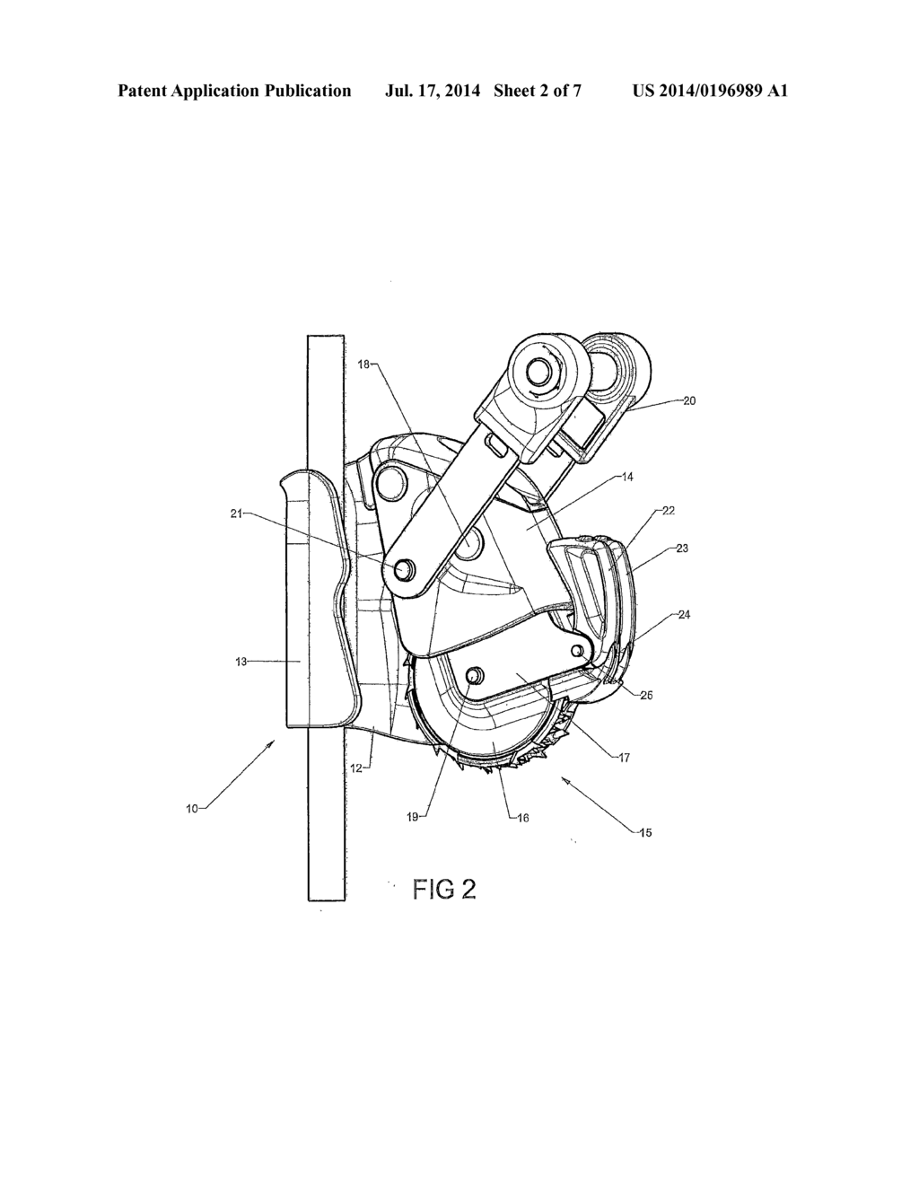 FALL ARREST SAFETY APPARATUS WITH BLOCKING ON A ROPE - diagram, schematic, and image 03