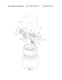 Lever Controlled Beverage Container Lid diagram and image