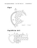 PANEL STRUCTURE FOR VEHICLE ROOF DEVICE AND WEATHER STRIP FOR VEHICLE ROOF     DEVICE diagram and image