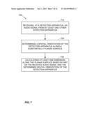 DETERMINING ROOM DIMENSIONS AND A RELATIVE LAYOUT USING AUDIO SIGNALS AND     MOTION DETECTION diagram and image