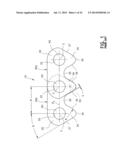 INVERTED TOOTH CHAIN AND SPROCKET DRIVE SYSTEM WITH REDUCED MESHING IMPACT diagram and image