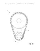 INVERTED TOOTH CHAIN AND SPROCKET DRIVE SYSTEM WITH REDUCED MESHING IMPACT diagram and image