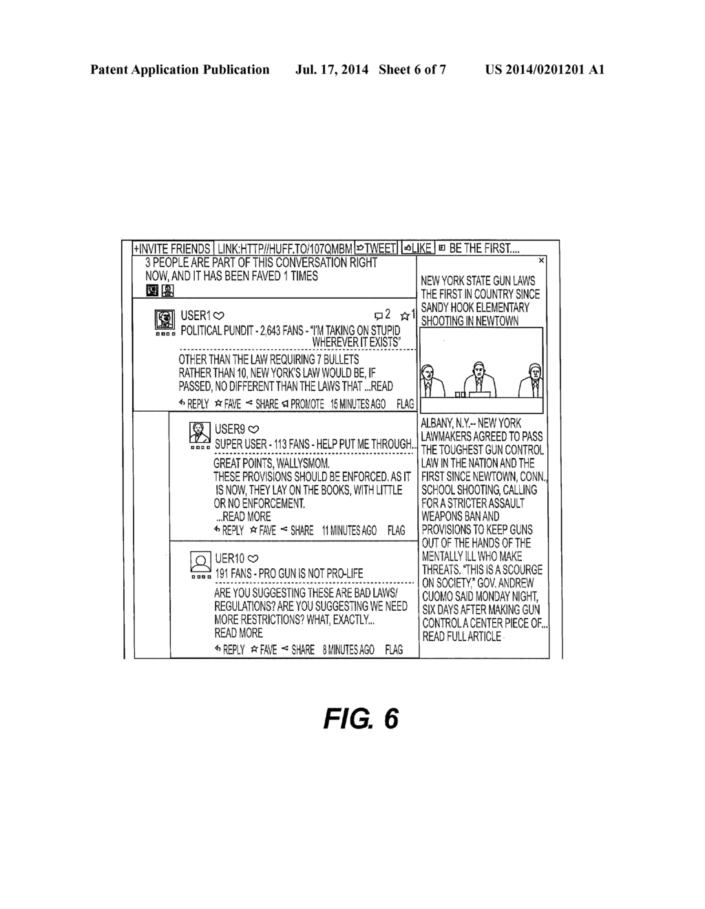 SYSTEMS AND METHODS FOR PROCESSING AND DISPLAYING USER-GENERATED CONTENT - diagram, schematic, and image 07