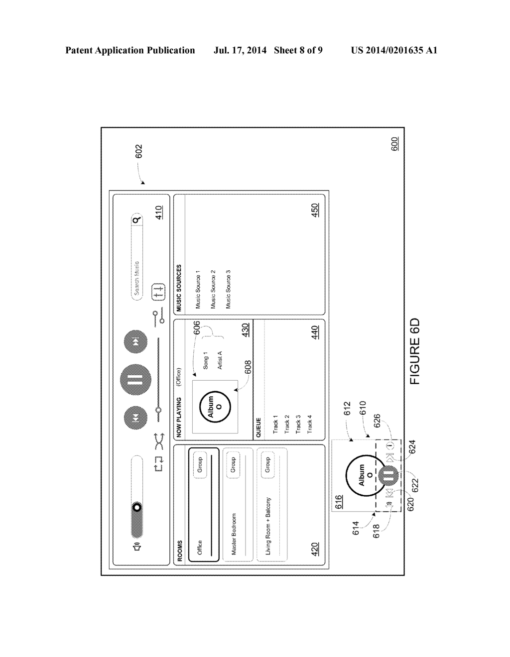 Media Playback System Controller Having Multiple Graphical Interfaces - diagram, schematic, and image 09