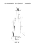 COMBINATION WATERPROOF FOOTWEAR COVERING AND CARRIER BAG ASSEMBLY diagram and image