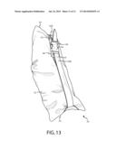 COMBINATION WATERPROOF FOOTWEAR COVERING AND CARRIER BAG ASSEMBLY diagram and image