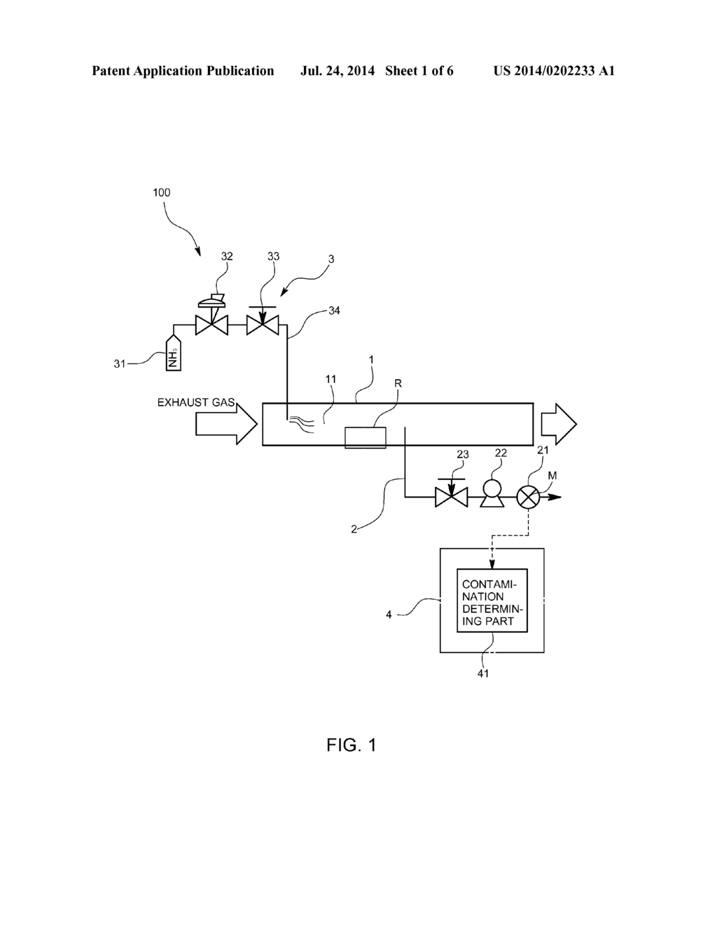 GAS ANALYSIS DEVICE AND CONTAMINATION DETECTION METHOD USED IN SAME - diagram, schematic, and image 02