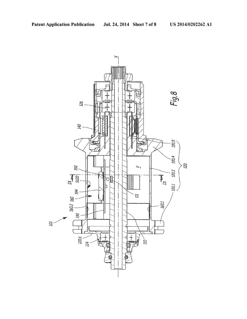 TORQUE-MEASURING HUB, POWER-MEASURING SYSTEM, CYCLE WHEEL EQUIPPED WITH     SUCH A HUB OR SYSTEM, AND MEASURING METHOD USING SUCH A HUB - diagram, schematic, and image 08