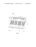 COLLAPSIBLE MUSICAL KEYBOARD diagram and image
