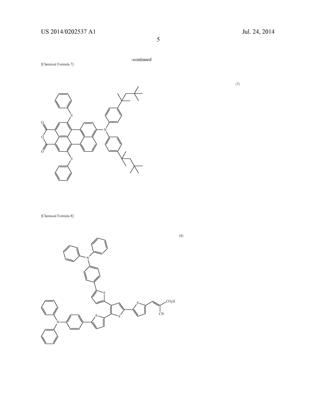 DYE-SENSITIZED SOLAR CELL AND SENSITIZING DYE - diagram, schematic, and image 07