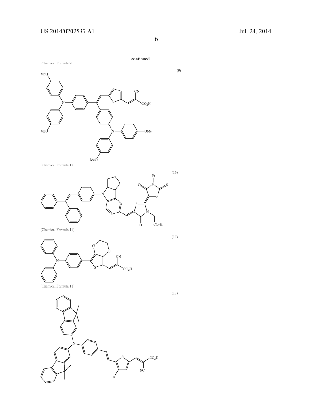 DYE-SENSITIZED SOLAR CELL AND SENSITIZING DYE - diagram, schematic, and image 08