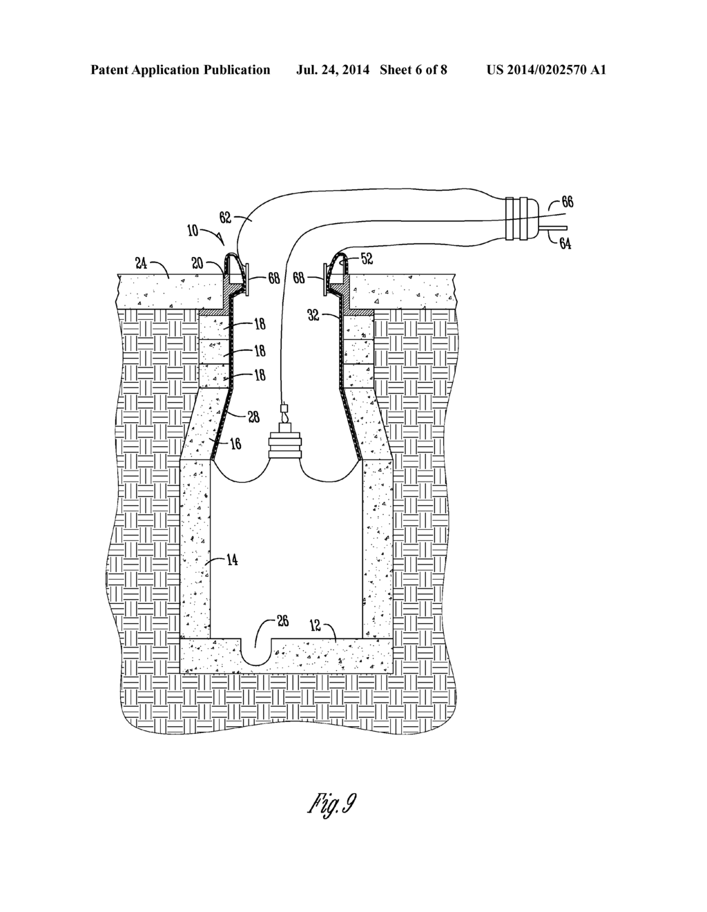 METHOD OF REPAIRING A MANHOLE CHIMNEY USING A STRETCHABLE SLEEVE - diagram, schematic, and image 07
