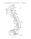 APPARATUS AND METHOD OF MANUFACTURE OF STAND FOR SUPPORTING AN ELECTRONIC     DEVICE diagram and image