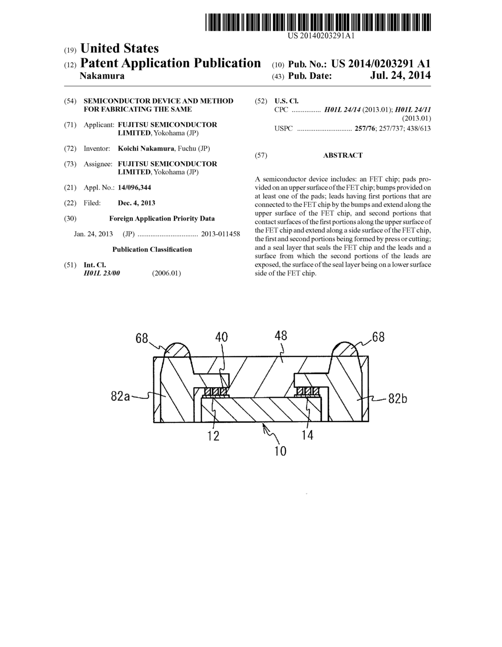 SEMICONDUCTOR DEVICE AND METHOD FOR FABRICATING THE SAME - diagram, schematic, and image 01