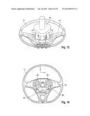 METHOD AND DEVICE FOR THE SERIAL PRODUCTION OF A VEHICLE ASSEMBLY, BEARING     UNIT, VEHICLE STEERING WHEEL AND HORN MODULE FOR A STEERING WHEEL     ASSEMBLY AND STEERING WHEEL ASSEMBLY diagram and image