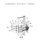 RACK-MOUNTABLE, TILTABLE SURGE PROTECTOR HOUSINGS FOR POWER SURGE     PROTECTOR ACCESSIBILITY, AND RELATED ASSEMBLIES, METHODS, AND BASE     STATION EQUIPMENT diagram and image