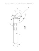 RACK-MOUNTABLE, TILTABLE SURGE PROTECTOR HOUSINGS FOR POWER SURGE     PROTECTOR ACCESSIBILITY, AND RELATED ASSEMBLIES, METHODS, AND BASE     STATION EQUIPMENT diagram and image