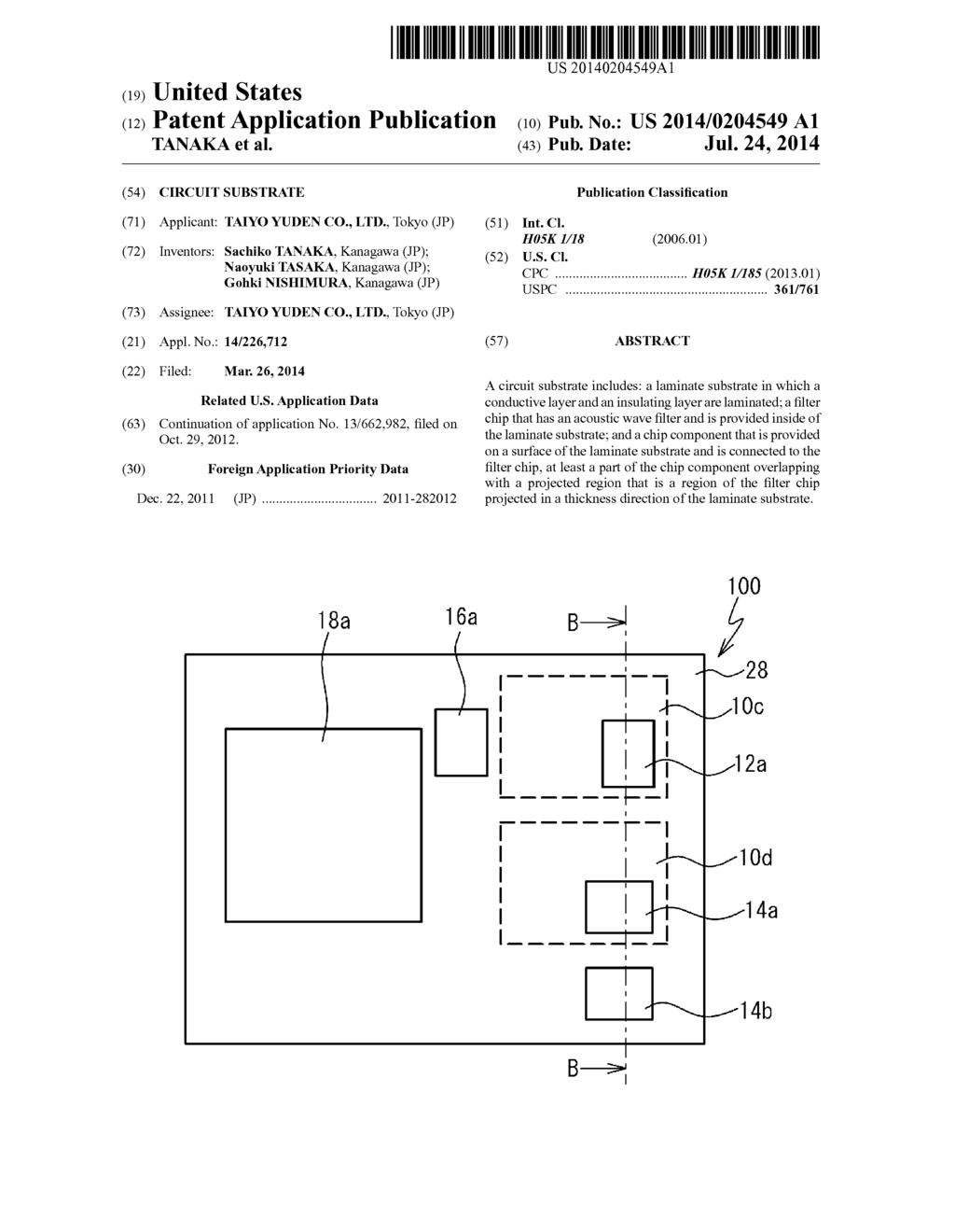 CIRCUIT SUBSTRATE - diagram, schematic, and image 01