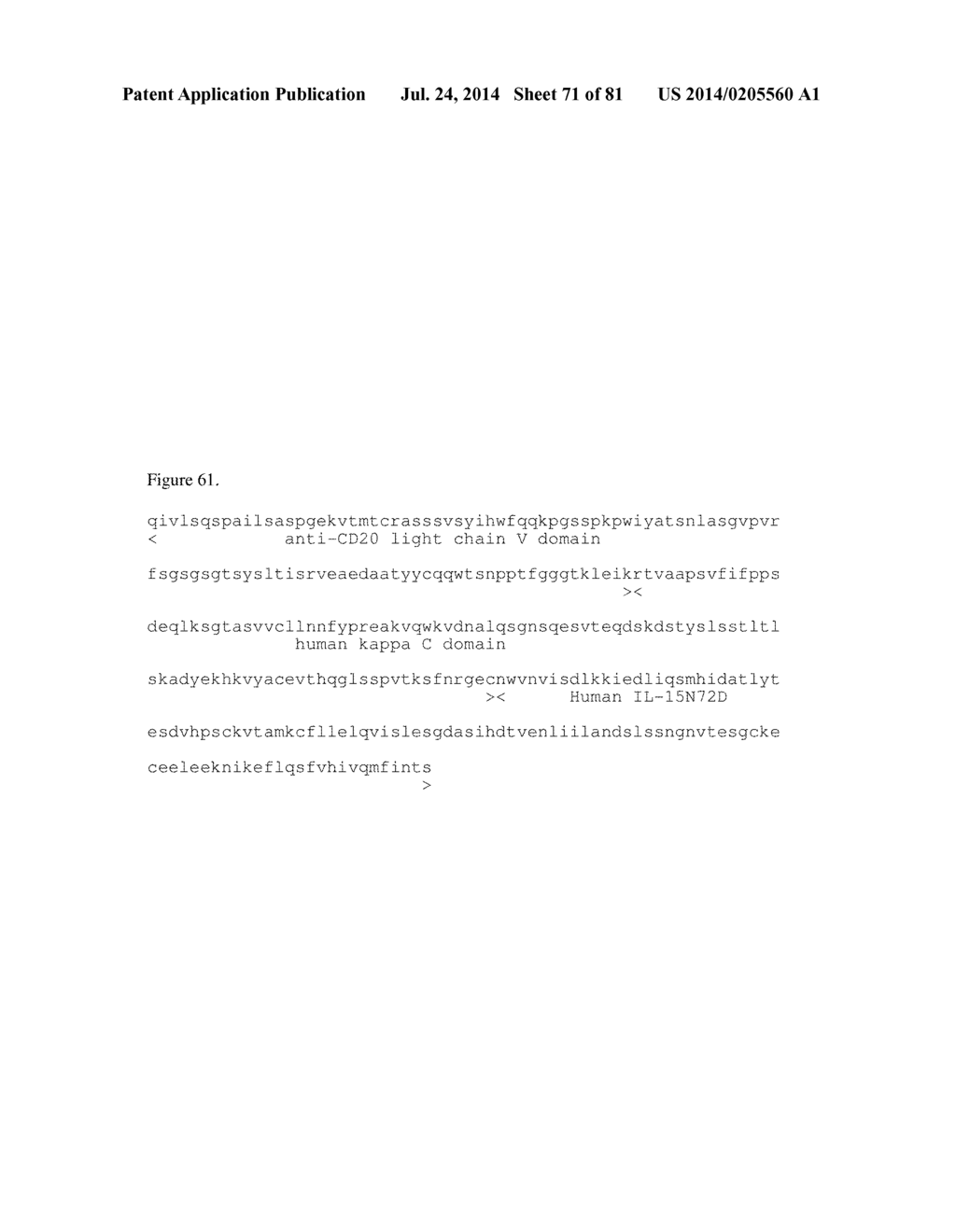 MULTIMERIC IL-15 SOLUBLE FUSION MOLECULES AND METHODS OF MAKING AND USING     SAME - diagram, schematic, and image 72