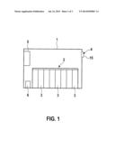 APPARATUS AND METHOD FOR PROVIDING SAFETY MEASURES DURING GAS RELEASE FROM     A VEHICLE BATTERY AND INSTALLATION SPACE FOR A VEHICLE BATTERY diagram and image