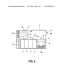 APPARATUS AND METHOD FOR PROVIDING SAFETY MEASURES DURING GAS RELEASE FROM     A VEHICLE BATTERY AND INSTALLATION SPACE FOR A VEHICLE BATTERY diagram and image