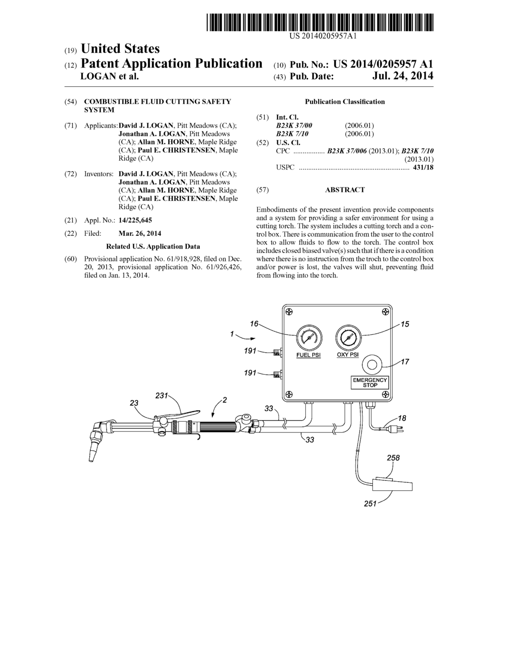 COMBUSTIBLE FLUID CUTTING SAFETY SYSTEM - diagram, schematic, and image 01