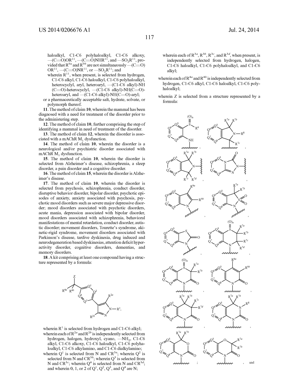 SUBSTITUTED 4-(1H-PYRAZOL-4-YL)BENZYL ANALOGUES AS POSITIVE ALLOSTERIC     MODULATORS OF MACHR M1 RECEPTORS - diagram, schematic, and image 118