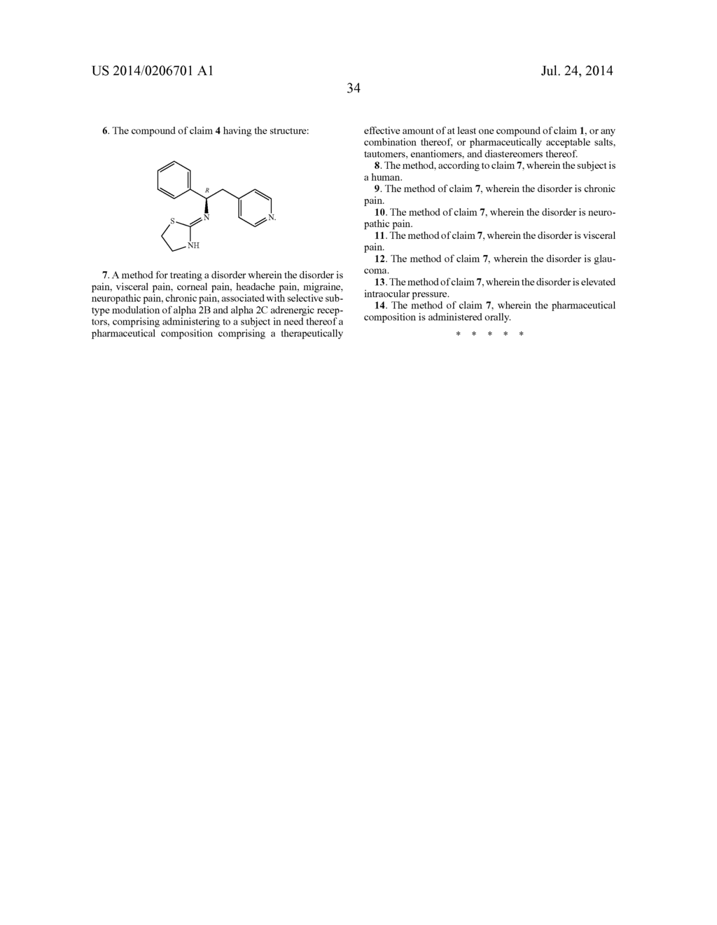 SELECTIVE SUBTYPE ALPHA 2 ADRENERGIC AGENTS AND METHODS FOR USE THEREOF - diagram, schematic, and image 36