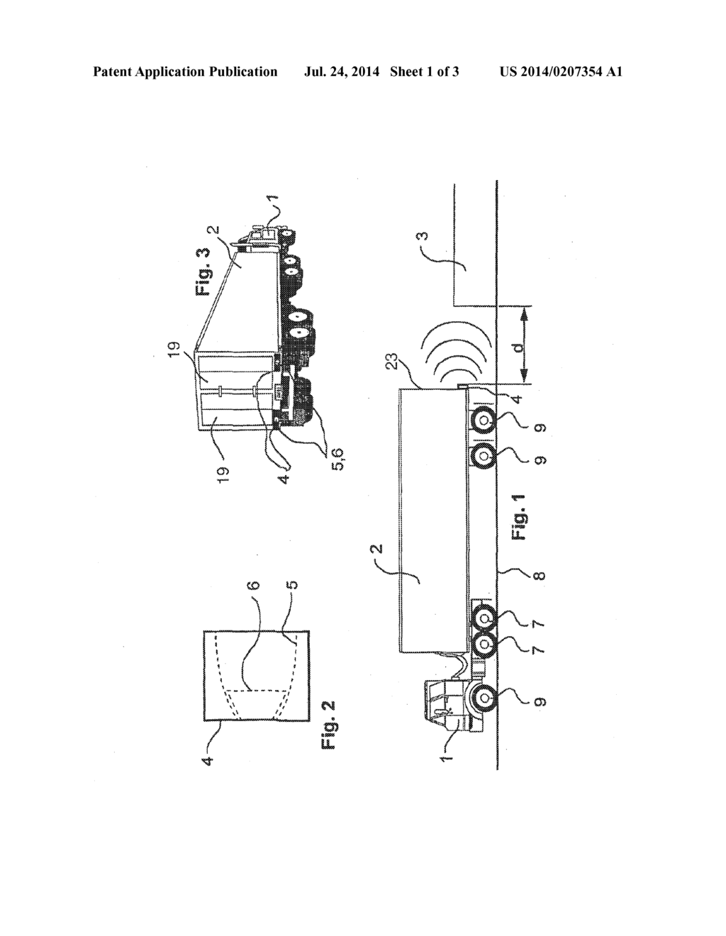 Rear Area Monitoring Device for a Vehicle, Electronic Control Unit and     Vehicle Having a Rear Area Monitoring Device - diagram, schematic, and image 02