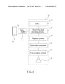 CAR A/V SYSTEM WITH TEXT MESSAGE VOICE OUTPUT FUNCTION diagram and image