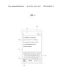 TOUCH SENSITIVE DISPLAY DEVICE PROVIDING AN INPUT INTERFACE AND     CONTROLLING METHOD THEREOF diagram and image