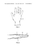 SURGICAL GLOVE WITH ERGONOMIC FEATURES diagram and image
