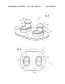 REVERSIBLE PIN PLATE FOR FINE WRIST STRAP ADJUSTMENT diagram and image