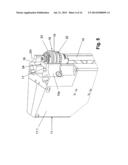 DEVICE FOR TREATING PACKAGES, AND HOLDING-AND-CENTERING UNIT FOR PACKAGES diagram and image